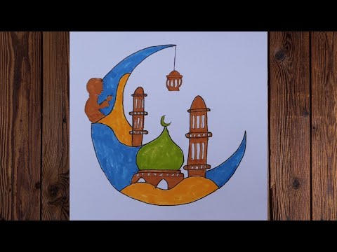 رسم المولد النبوي الشريف رسم رمضان 