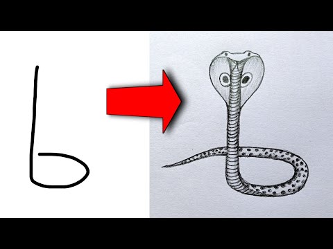 Easy Snake Drawing How To Draw A Snake Snake Drawing How To Draw A Cobra Snake Dk9arts 