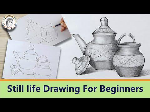 How To Draw Still Life Drawing For Beginners Draw رسم رسم سهل قلم رصاص رسم طبيعة صامتة 