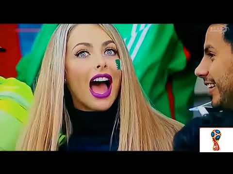 أجمل المشجعين في كأس العالم 2018. مرحبا أيها المشاهد 