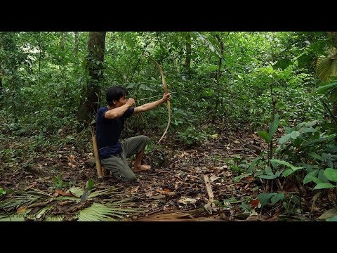 Primitive Technology Survival Challenge Manufacturing Bows And Arrows From Forest Wood 