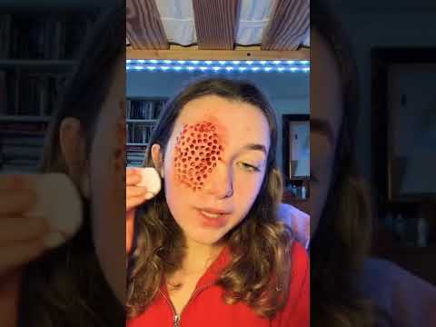 اخطر خدعة تقب على الوجه باستخدام المكياج مرعبة Trypophobia Is A Dangerous Hoax Shorts 