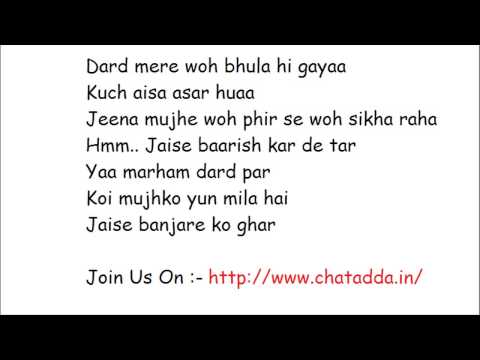 BANJARA FULL SONG LYRICS 2014 Jaise Banjare Ko Ghar Ek Villain Song 