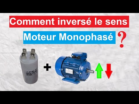 Inverter Le Sens De Rotation Motor Monophasé 220V شرح تغيير اتجاه دوران المحرك 