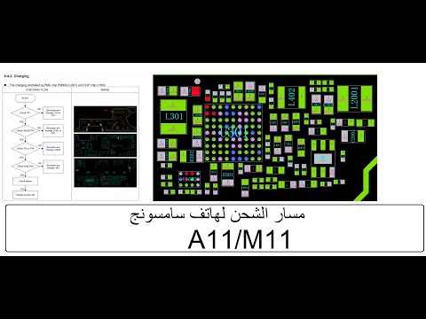 مسار مقبس شحن Samsung A11 M11 كامل من المقبس إلى موصل البطارية للمبتدئين 