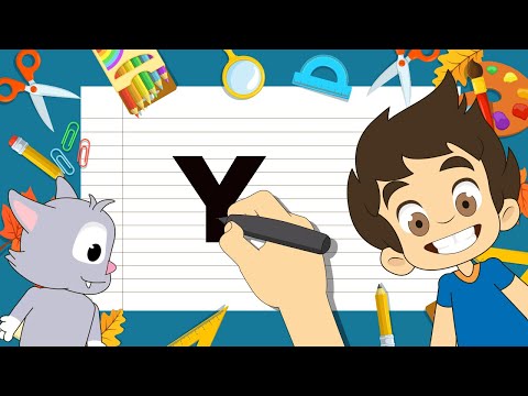 The Letter Y Learn Writing Letter Y In Englishتعلم كتابة حرف Y 