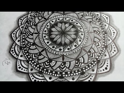 How To Draw A Mandala Art رسم ماندالا 