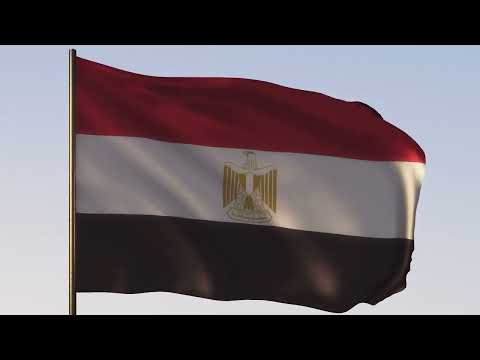 Egypt Flag علم مصر ROYALTY FREE 4K 20 SEC LOOP 