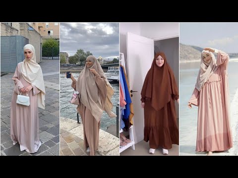 جديد ملابس شرعية 2022 2023موديلات روعة ملابس حجاب شرعي لوك خريف 