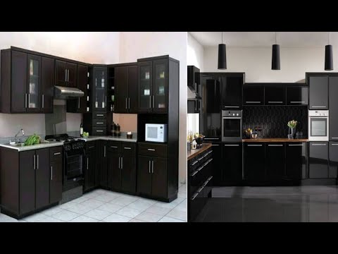 أشكال مطابخ باللون الأسود الجذاب Kitchen Shapes In Attractive Black 