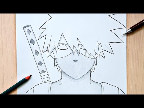 How To Draw Kakashi Hatake Kakashi Drawing Step By Step Easy Naruto Tutorial 