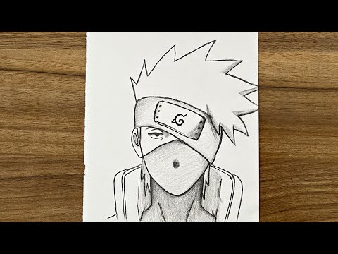 How To Draw Kakashi Hatake How To Draw Anime Step By Step Easy Drawing Ideas For Beginners 