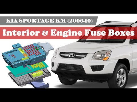 KIA Sportage KM 2006 10 Interior Engine Fuse And Relay Boxes Full Details 