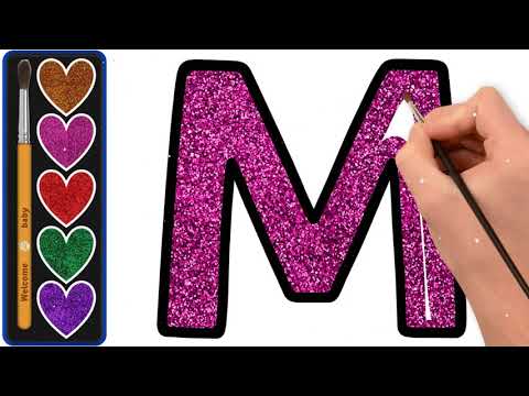 تعليم رسم حروف L M N O P للاطفال Drawing Coloring Alphabet L M N O P For Kids 