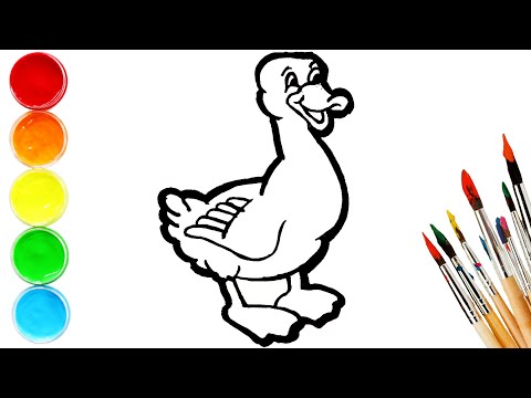 Glitter Duck Coloring And Drawing For Kids Toddlers Jomy Toy Art 