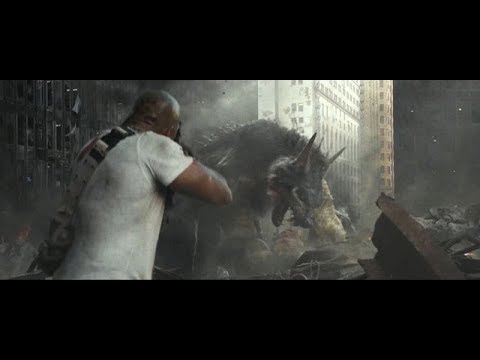 افضل مشهد اكشن ل دواين جونسون ذا روك مع الغوريلا جورج فيلم RAMPAGE 