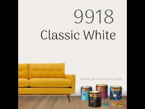 جوتن يوتن لون كلاسيك وايت 9918 Classic White اوف وايت و الألوان المتناسقه معه Jotun Paints 