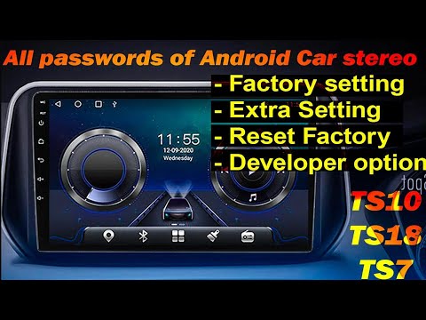 جميع كلمات المرور لشاشة سيارة أندرويد. كلمات المرور الخاصة بمصنع Android Car Stereo 