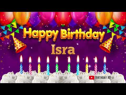 Isra Happy Birthday To You Happy Birthday Song Name Isra 
