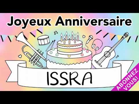 NOUVEAU Joyeux Anniversaire Issra Guitare Jazz Manouche Israa Isra 