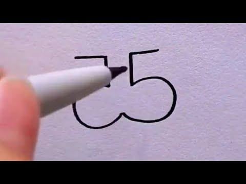 رسم سهل طريقة الرسم بالأرقام تعلم الرسم بسهولة Easy Drawing By Numbers 
