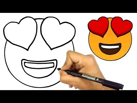 تعليم الرسم كيف ترسم ايموشن الفيسبوك القلب Facebook Emoji 