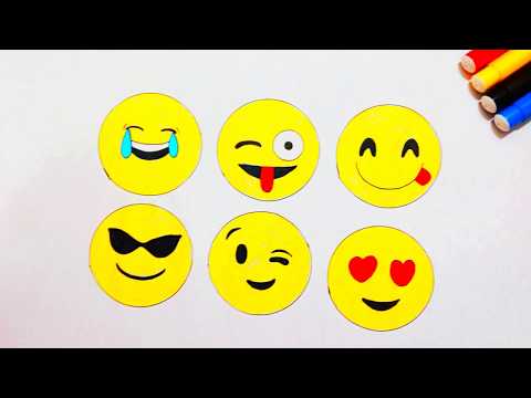 رسم ايموشن ايموجى الفيسبوك How To Draw Emojis 