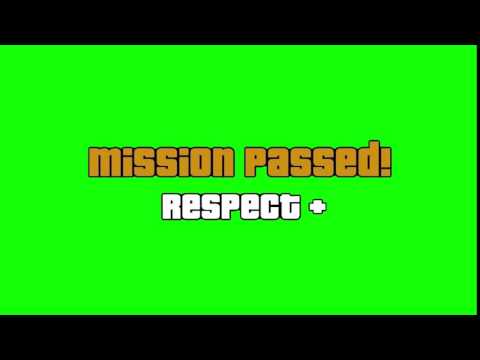 GTA Mission Passed Green Screen HD Chroma Key 