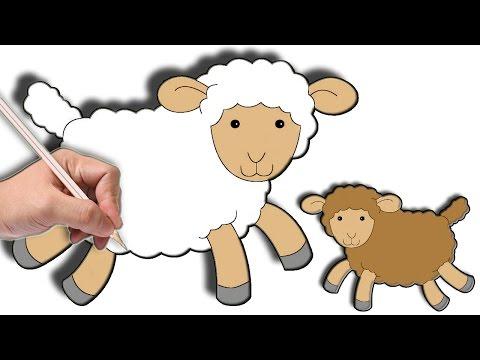 تعلم طريقة رسم خروف العيد 