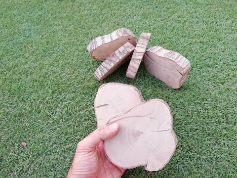 افكار مع جذوع خشبية لتزيين DIY Wood Slice 木片裝飾 लकड क सज वट 