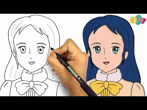 رسم سالي من انمي سالي خطوة بخطوة للمبتدئين تعليم الرسم 