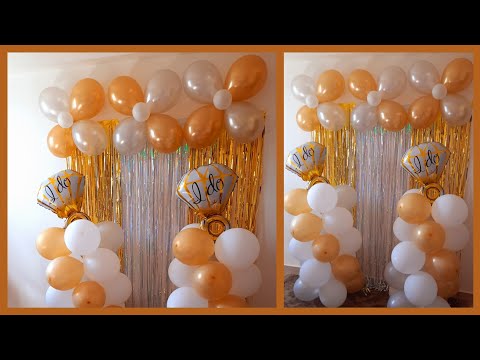 افكار لزينة خطوبه في البيت بالبالونات Engagement Decorations Ideas 