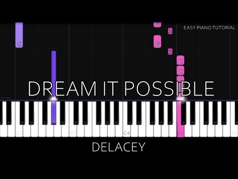 Delacey Dream It Possible Easy Piano Tutorial 