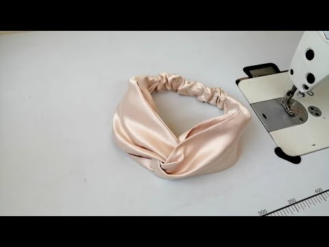 خياطة بندانة للشعر كروازي فكرة مشروع مربح DIY Turban Headband Easy Cute Headband Tutorial 