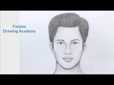 How To Draw Face For Beginners EASY WAY TO DRAW A MAN FACE 