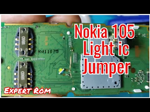 NOKIA 105 TA 1174 LCD LIGHT JUMPER SOLUTION FIX LIGHT IC DISPLAY 