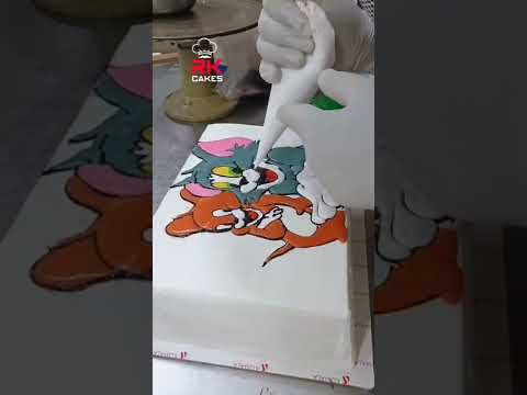 Tom Jerry Drawing Cake 