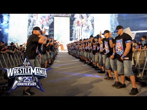 An Army Of John Cenas Make Their WrestleMania Entrance WrestleMania 25 