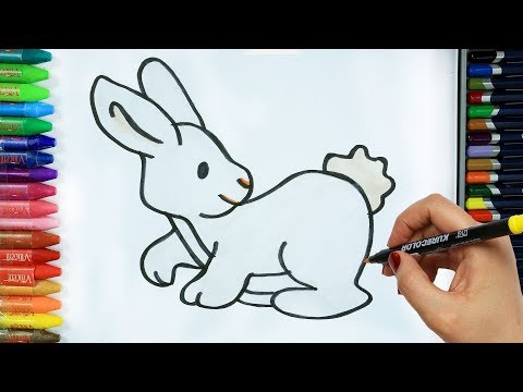 الرسم والتلوين للأطفال كيفية رسم أرنب الرسم للأطفال الأطفال الفيديو 