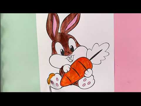 الأرنب والجزر تلوين Rabbit And Carrots 