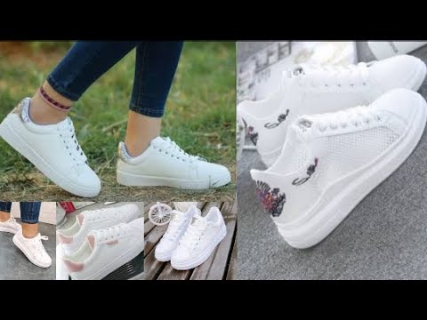 احدث كوتشيات كاجواااااال للبنات لموضة 2020 للجامعة باللون الابيض White Sneakers Beyaz Ayakkabılar 