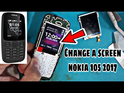 Change A Screen Nokia 105 2017 TA 1034 تغيير شاشة نوكيا العادية الجديدة 