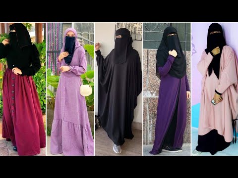 تنسيقات ملابس قمة الروووعه جديد ملابس اسلاميه انيقه ملابس منقبات 