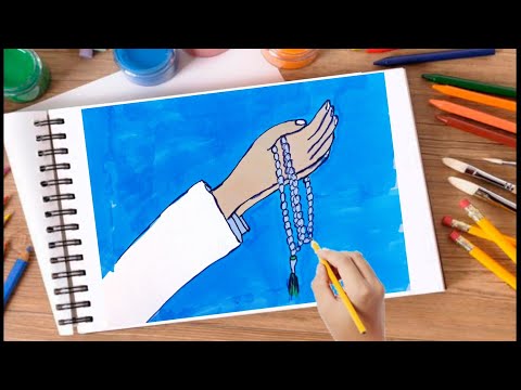 Draw Praying رسم يدين تدعو 