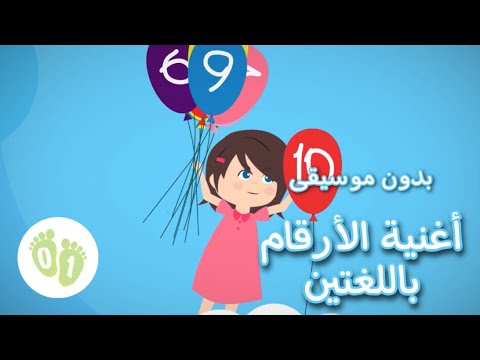 English And Arabic Numbers Song الأرقام بالعربية والإنجليزية بلا موسيقى 