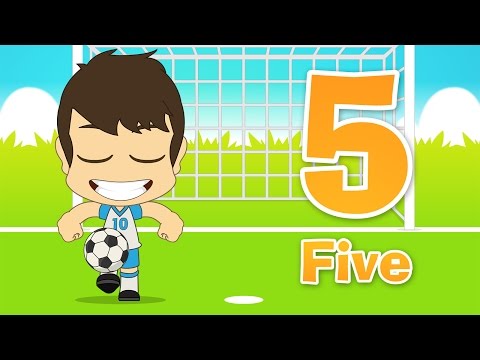 تعلم الأرقام مع كرة القدم للأطفال بالإنجليزية ١ ١٠ الأرقام للأطفال باللغة الإنجليزية 