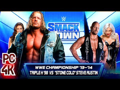 مباراة بين تربل إتش ضد ستيف أوستن Triple H VS Steve Austin المصارعة WWE 2K22 