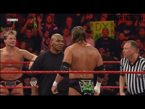 Mike Tyson Vs Triple H Chris Jericho Vs Shawn Michaels Raw 2010 720p HD Full Match 