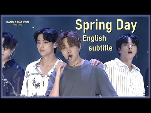 BTS Spring Day From Bang Bang Con The Live 2020 ENG SUB Full HD 