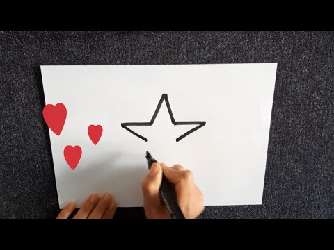 رسم نجمة رمضان سهل جدا بالقلم فقط Come Disegnare Una Stella How To Draw A Star 
